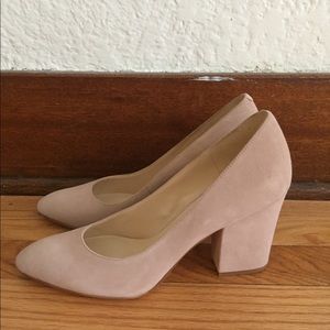 Nine West Scheila Suede Pumps Natural/Nude/Blush 8